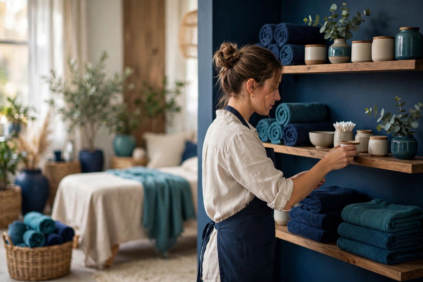 Inside a beauty and aesthetics studio